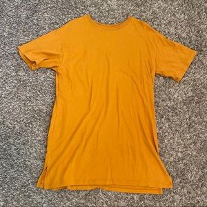 Mustard yellow Forever 21 tshirt dress